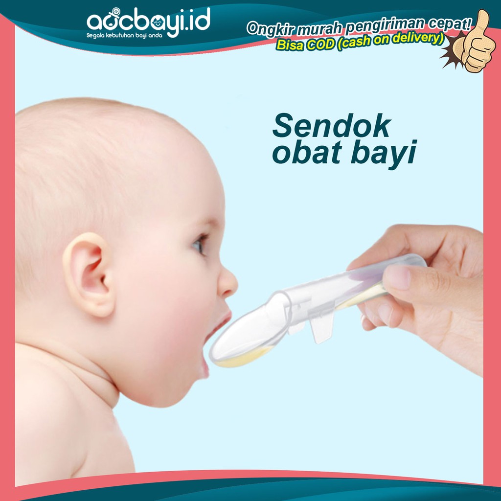 ☀ACCBAYI☀ ACC0020 SENDOK MAKAN OBAT Anak Bayi - Sendok Obat Dengan Takaran ml - Medicine Spoon