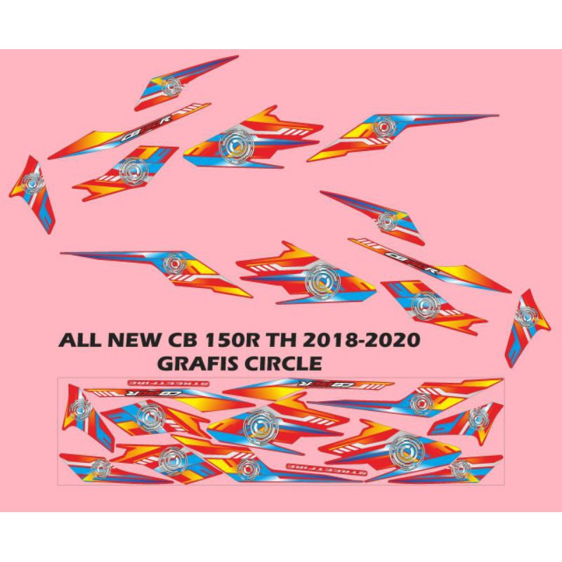 STIKER STRIPING DECAL ALL NEW CB150R / CB 150R 2018 2020 CIRCLE