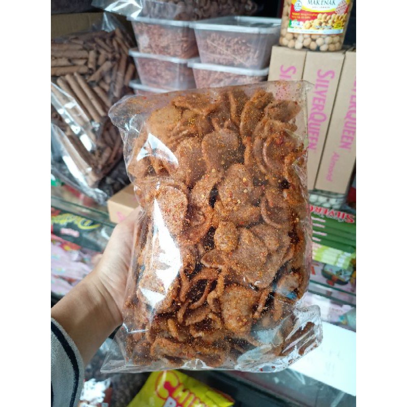 

KERUPUK JENGKOL PEDAS MANTAP CABE ASLI