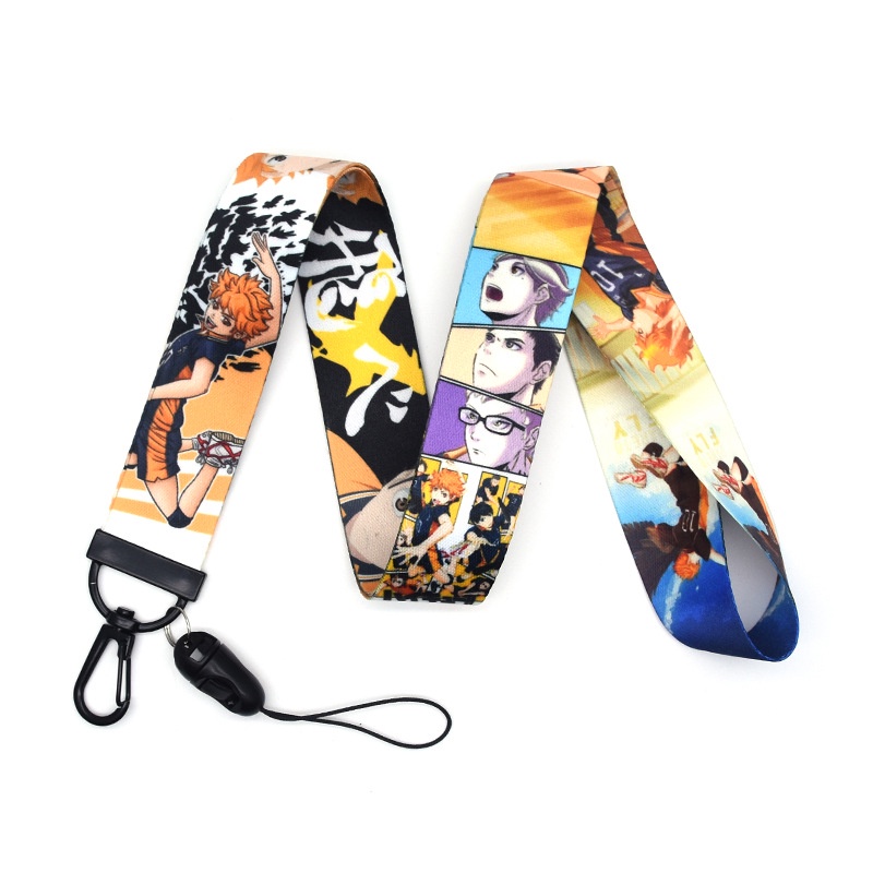 Tali Lanyard Motif Anime Volleyball Junior Untuk Gantungan Kunci / Handphone