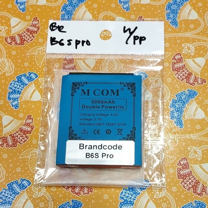 baterai brandcode B6S pro double power battery battle batt baterai