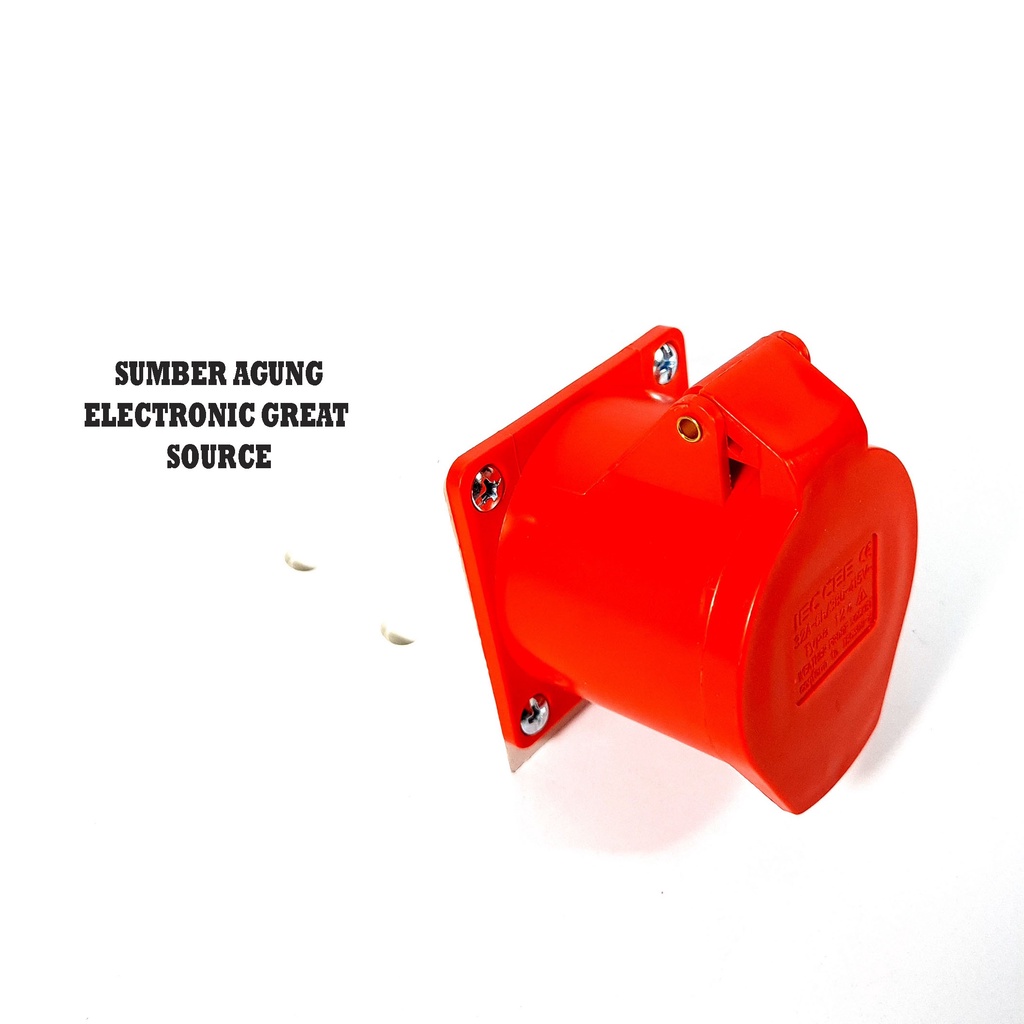 Socket 4x32 32A Stop Lubang Empat OB Tempel Surface Mounting 3P+E S432
