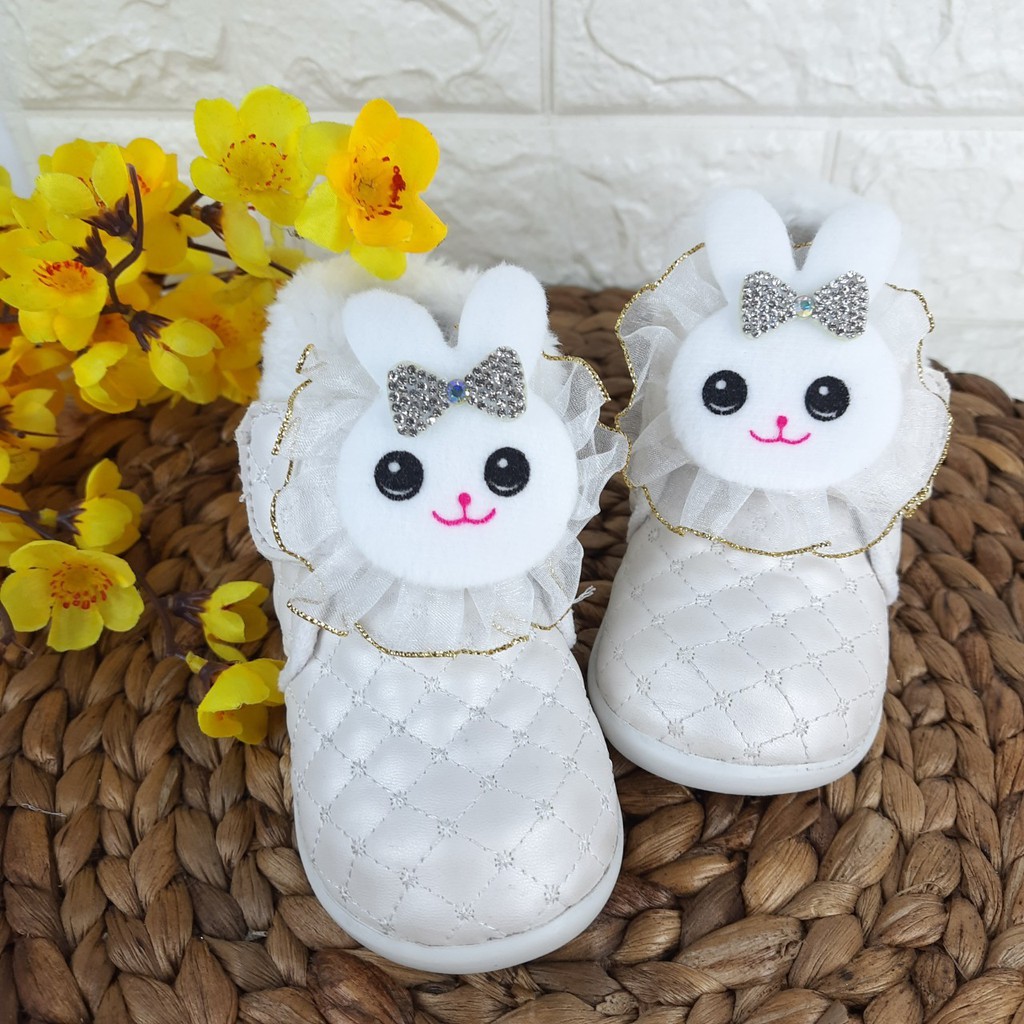 SEPATU PESTA LUCU BONEKA CHANNEL ANAK USIA 1 2 3 TAHUN FA26