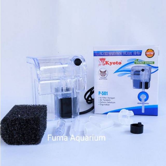 Filter Gantung KYOTO 501 Filter Hang-on Aquarium Aquascape + skimmer Kyoto P 501