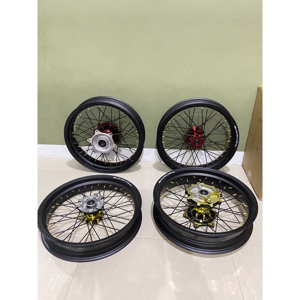 whellset crf supermoto 300-350 velg set paket whellset Supermoto pnp CRF