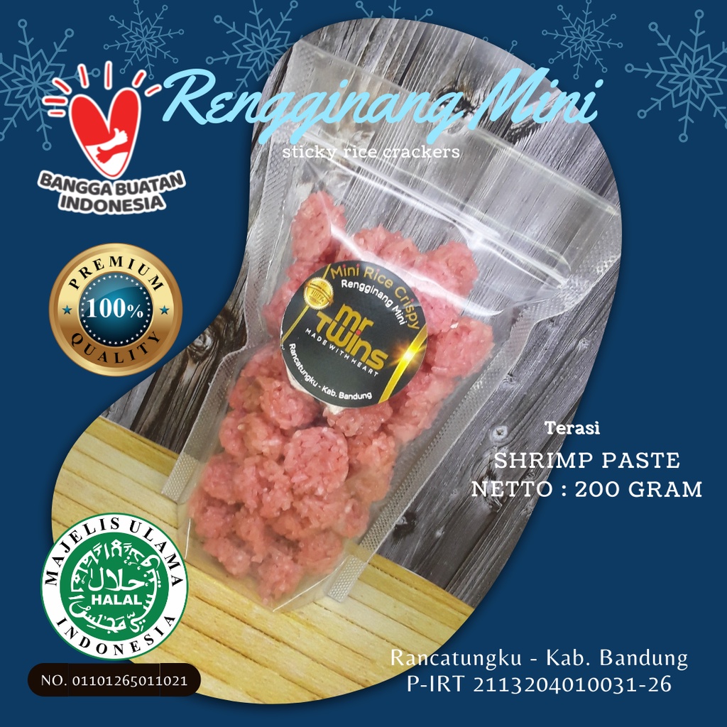 

Ranginang Mini Mentah Terasi 200 gram