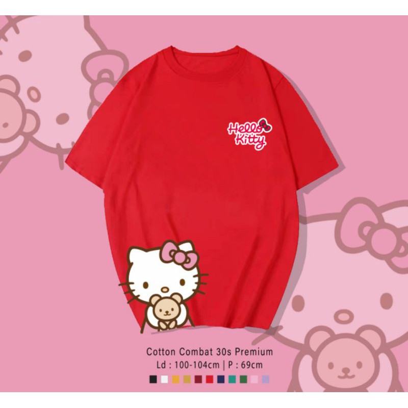 T-SHIRT / TUMBLR TEE KAOS HELLOKITY BEAR OVERSIZE PREMIUM