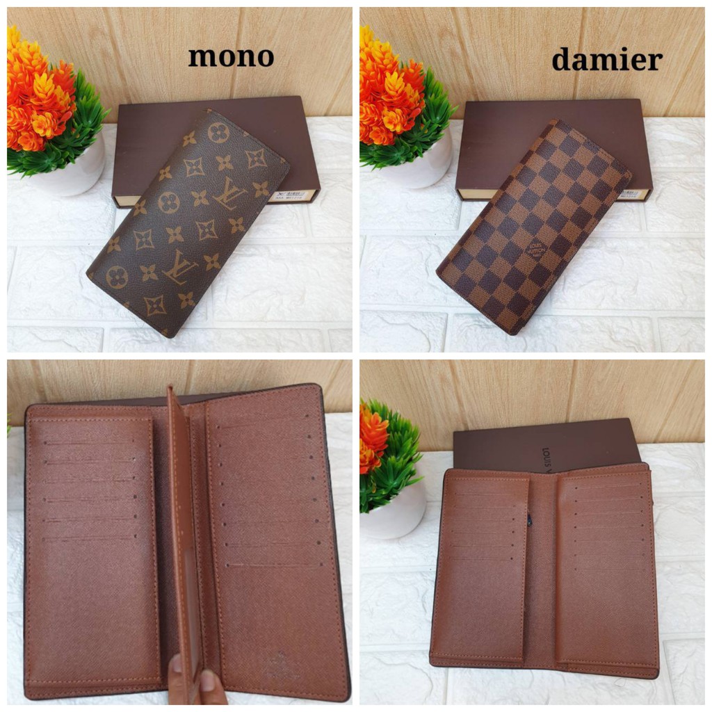 Dompet  lv lipat impor wanita polos