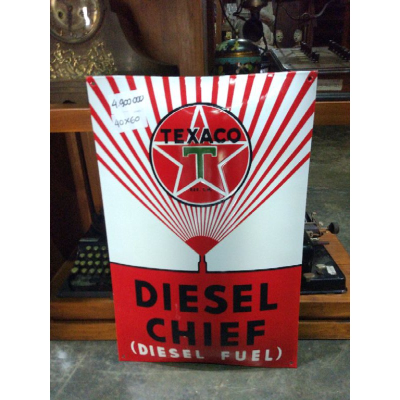 

Enamel Papan Iklan Texaco Jadul Antik