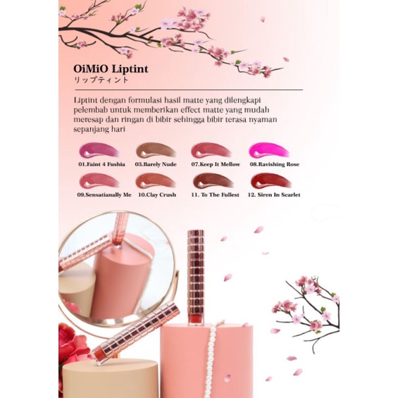 [NEW] OIMIO LIP TINT/LIPSTIK