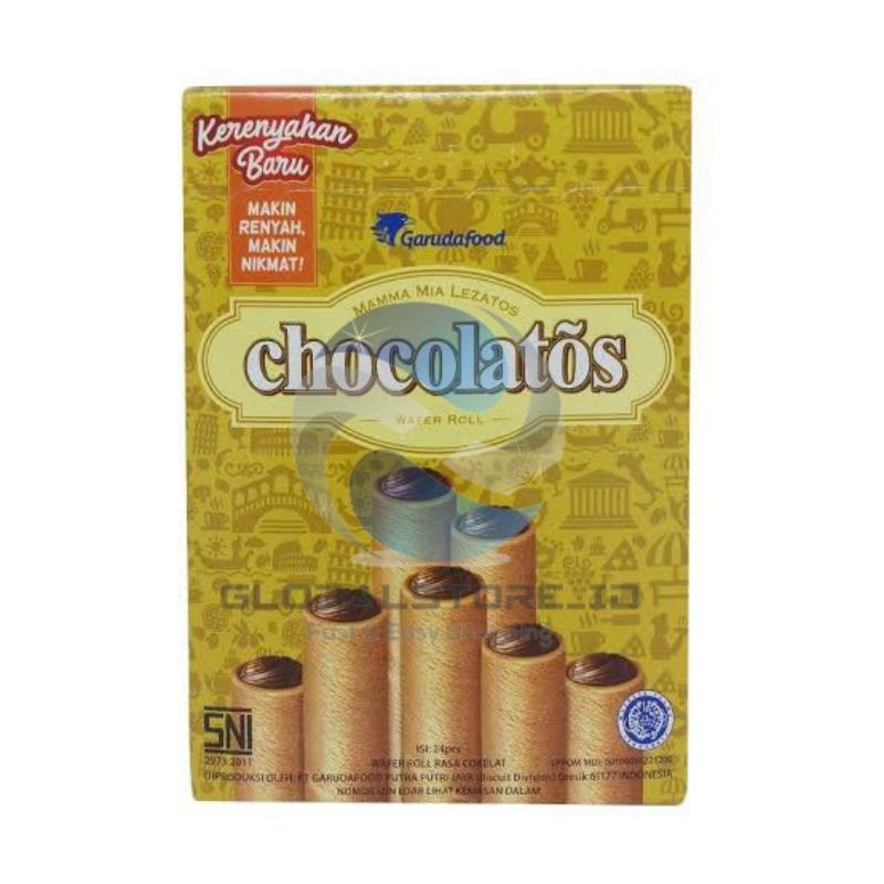 Gery chocolatos wafer roll per box isi 24pcs