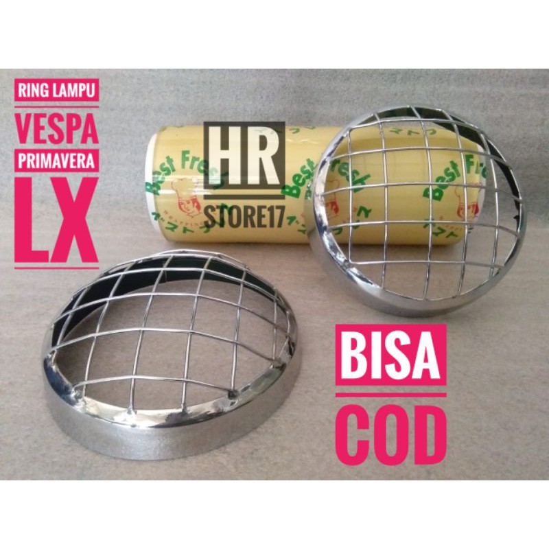 pet grill lampu vespa / ring lampu vespa / topi lampu vespa / vespa Primavera / LX aksesoris vespa