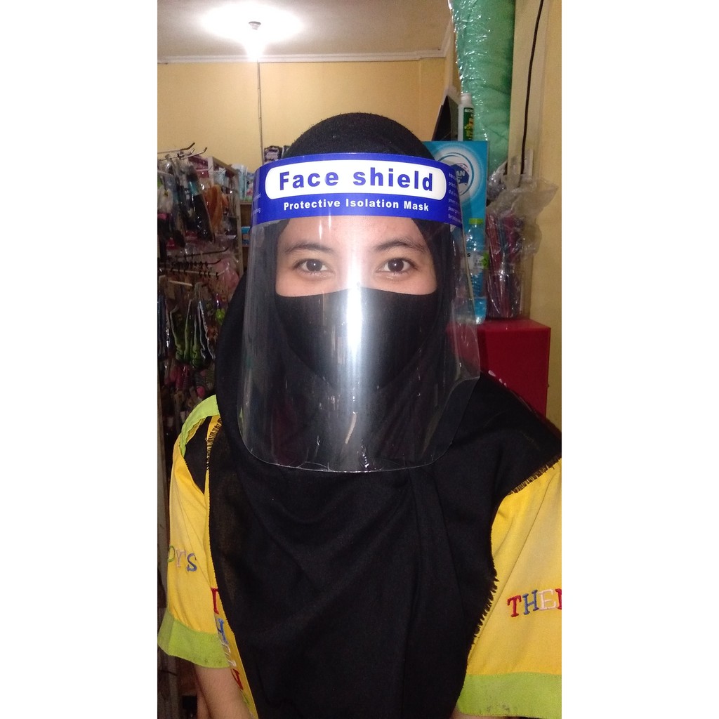 Face Shield Dewasa Pelindung Wajah Masker Mika Penutup Anti Corona