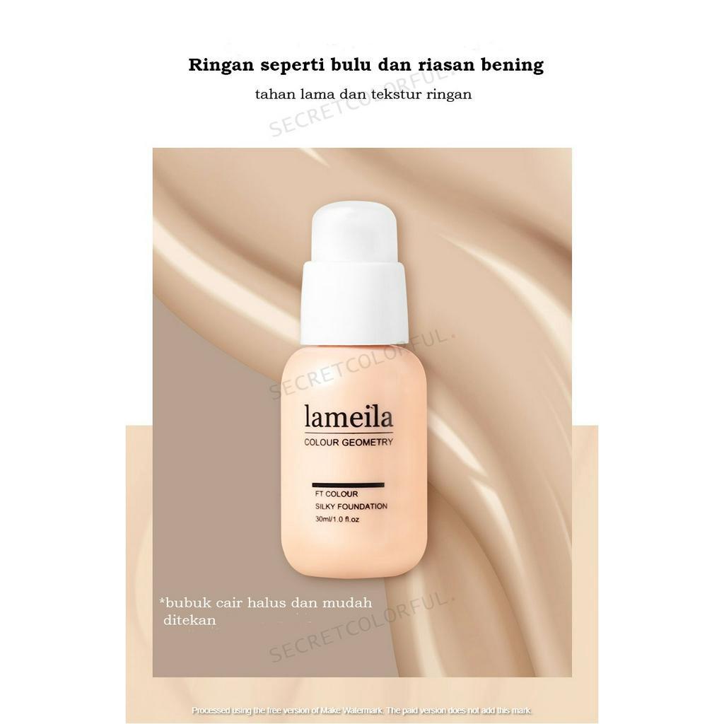 LAMEILA Clear And Silky Foundation Concealer Menutup Pori-Pori, Anti Minyak, Tahan lama, Tahan Air, Tahan Keringat, Dan Melembabkan Kulit