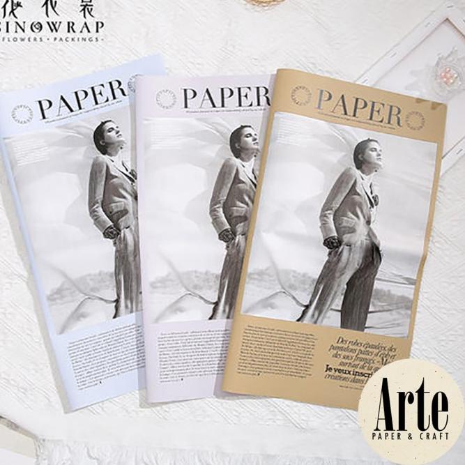 

Hot - 20 lembar Vintage Paper Kertas Buket Korea Bunga Flower Wrapping Kado Koran P.XSSZK