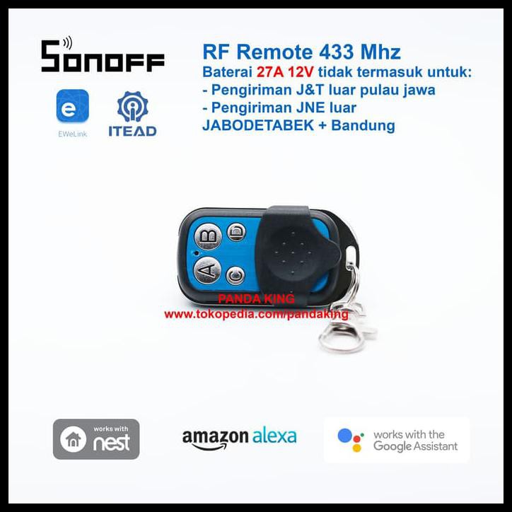 SONOFF Remote Control RF 433Mhz - Remote Kontrol 433 Mhz