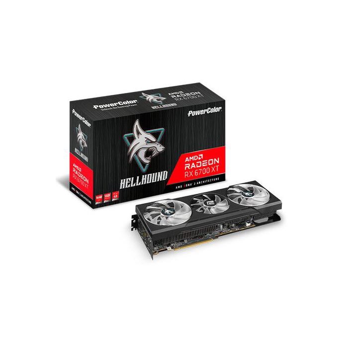 powercolor rx 6700xt hellhound 12gb ddr6 192bit radeon vga card 0pwkakx23f