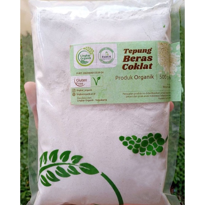 

ketan-beras-tepung- lingkar organik tepung beras coklat 500gr - tepung beras coklat -tepung-beras-