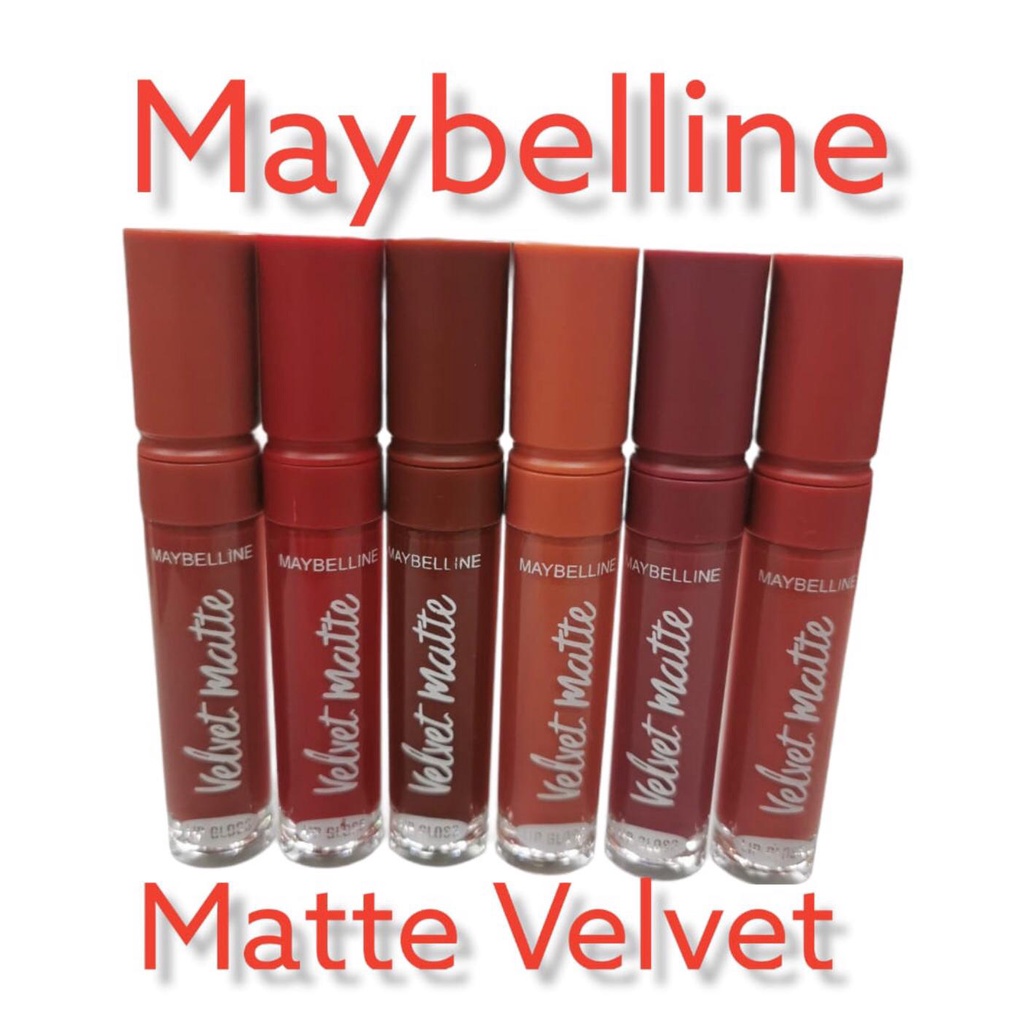 [6PCS] LIPCREAM VELVET MATTE MAYBELLINE 6080-1