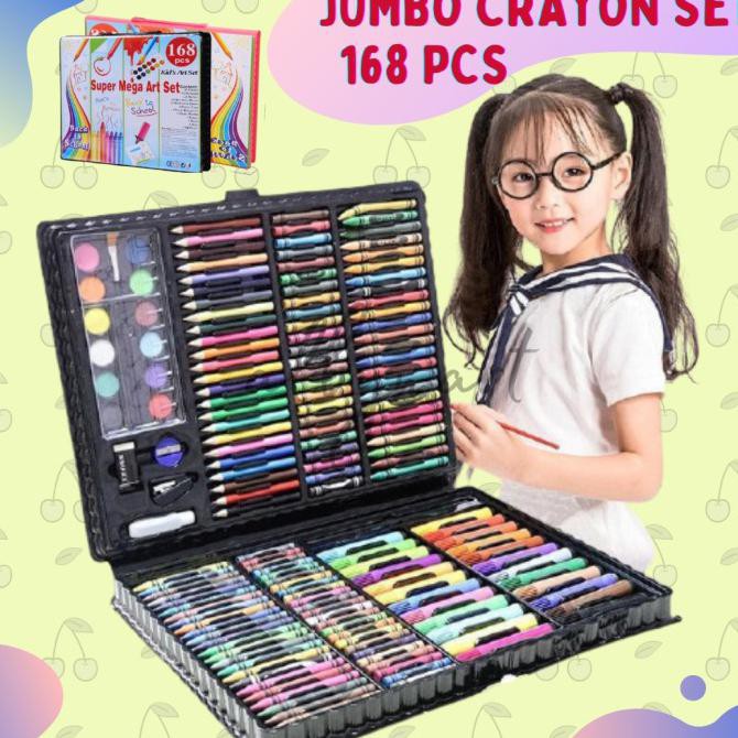 

Diskon 168 pcs - pensil warna, alat tulis set crayon, coloring set, colouring - Hitam Cuci Gudang