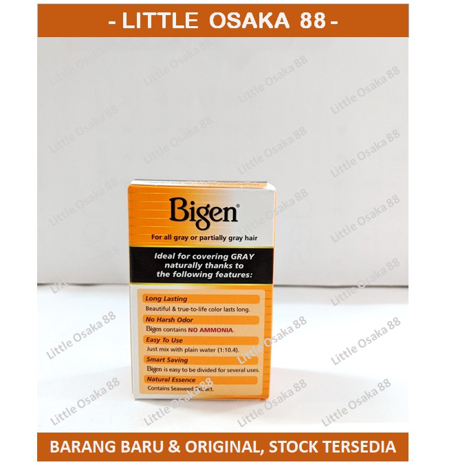 Bigen Pewarna Rambut Hair Color Warna Hitam 6 gr