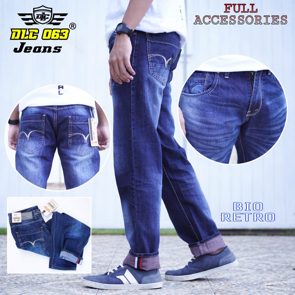 Celana jeans corpus DLC / Celana casual reguler ukuran 28-38 Celana Jeans DLC Slim Original Premium