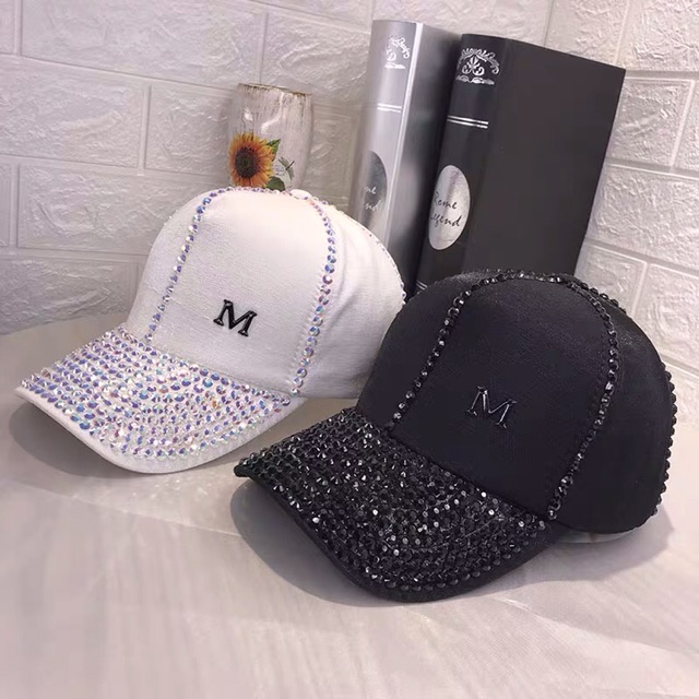 Topi  baseball cap casual diamond Korean fashion hat outdoor