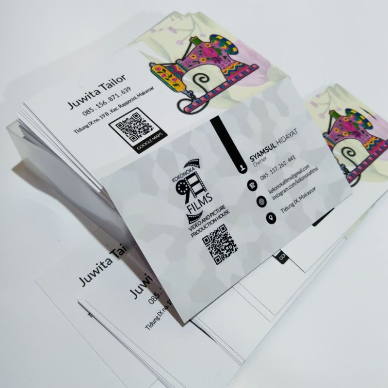 

Custom Kartu Nama 2 Sisi Laminating Doff/Glossy