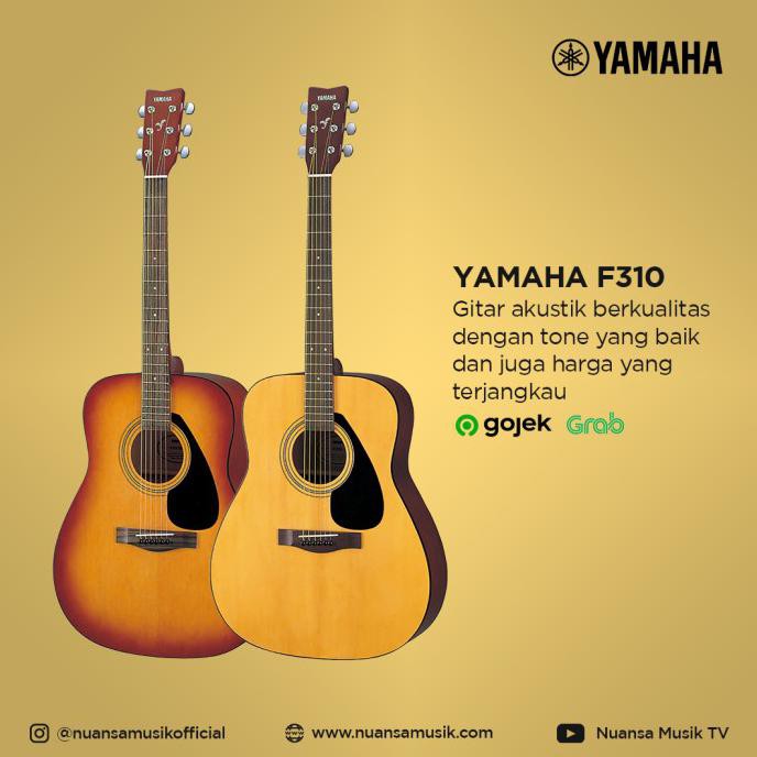 Gitar Yamaha Akustik F310 / F-310 / F 310 Khusus Grab / Gojek Instant - Tbs
