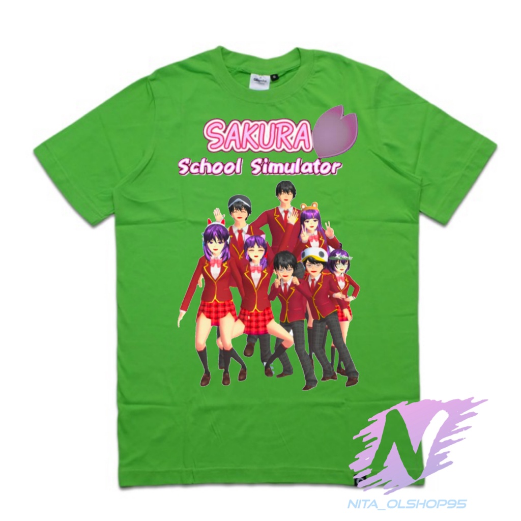 kaos sakura school simulator baju kaos anak sakura dan sahabat