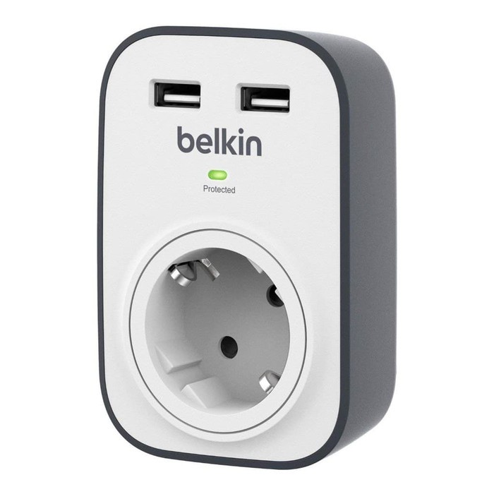 Belkin Surge Protector 1 Outlet With 2 USB Ports (2.4A)