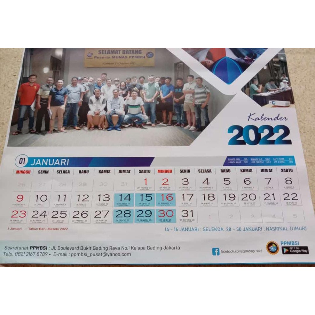 Kalender PPMBSI 2022