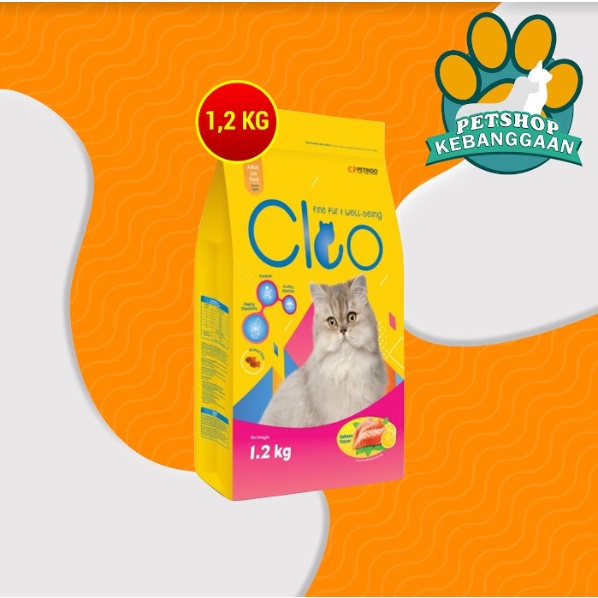 Makanan Kucing dewasa CLEO Salmon 1,2 kg cat food Adult