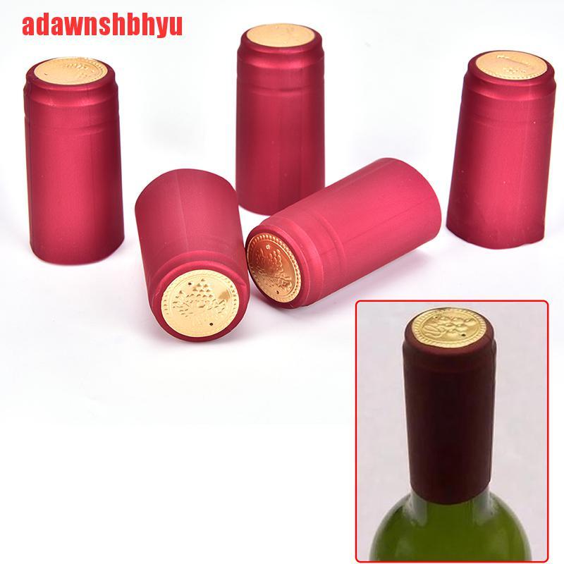 10pcs Aksesoris Segel Penutup Botol Wine Bahan Pvc Tahan Panas