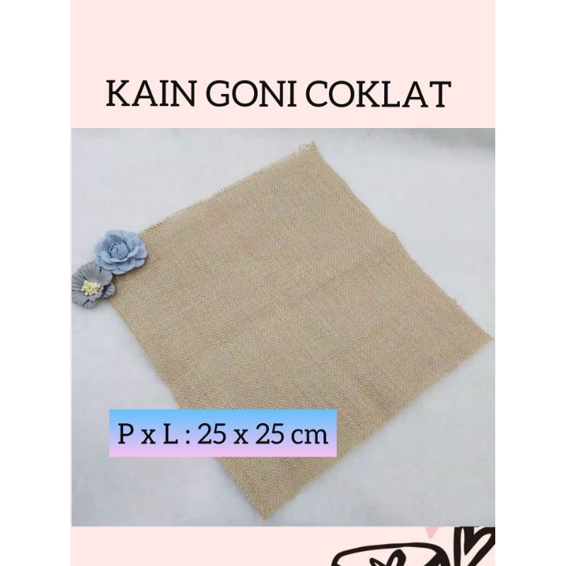 ECER -BERBAGAI UKURAN | KAIN GONI NATURAL BROWN  | KAIN BURLAP | BAHAN MAHAR &amp; CRAFT