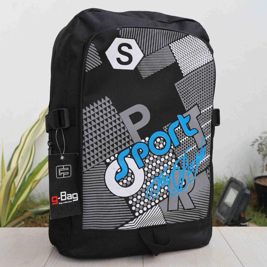 Jual Tas Gendong Backpack Anak Laki Laki Kekinian Sport Biru Sekolah Paud TK SD