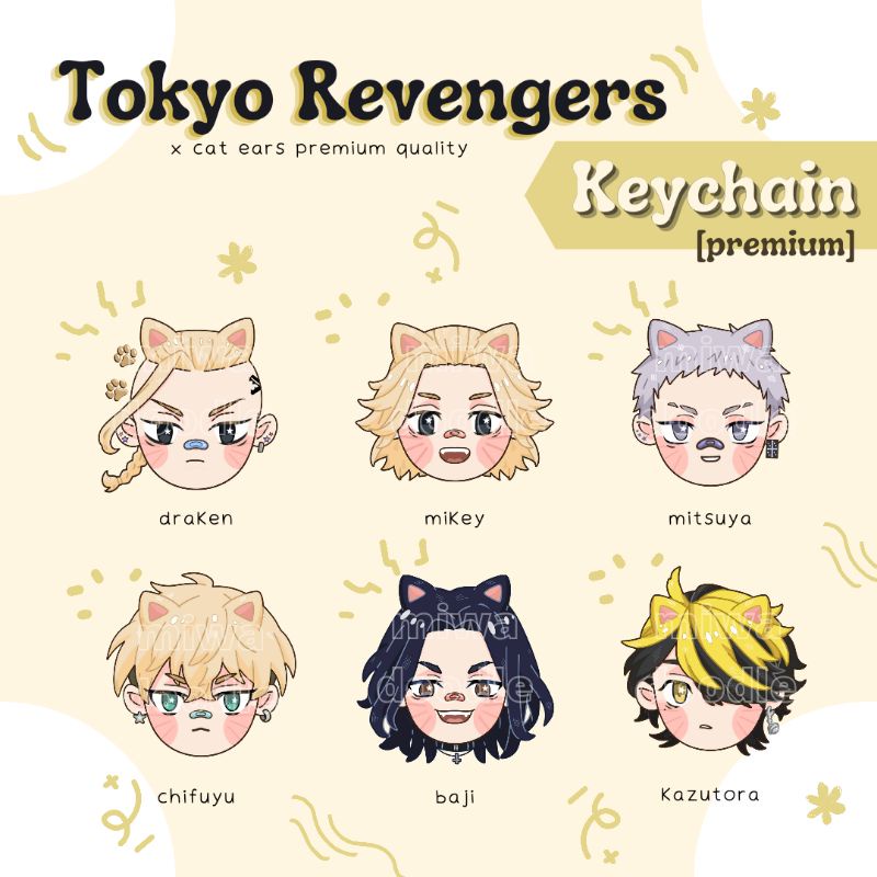 Acrylic Keychain Anime Tokyo Revengers Fanmerch [PREMIUM]