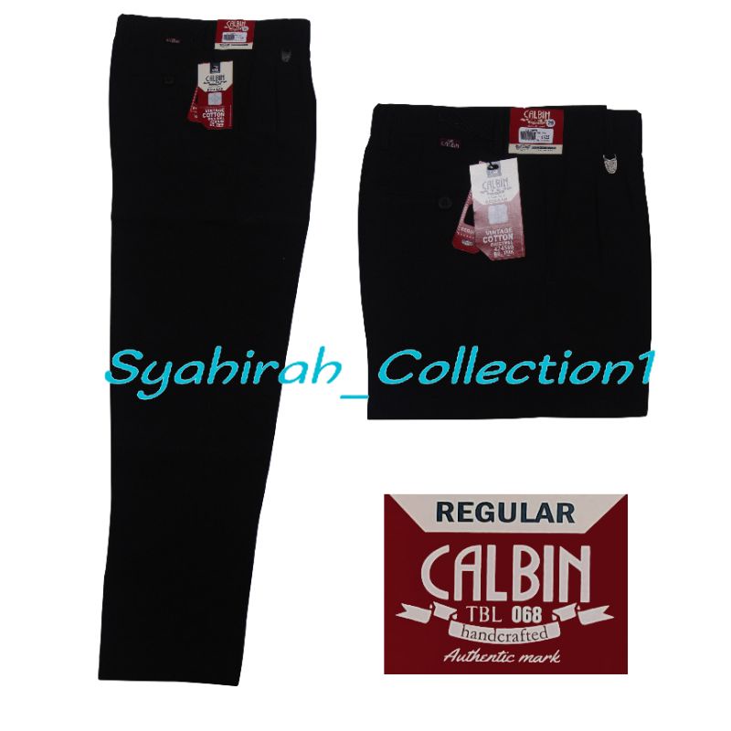 Celana Bahan Pria Dewasa CALBIN (100% ORIGINAL)