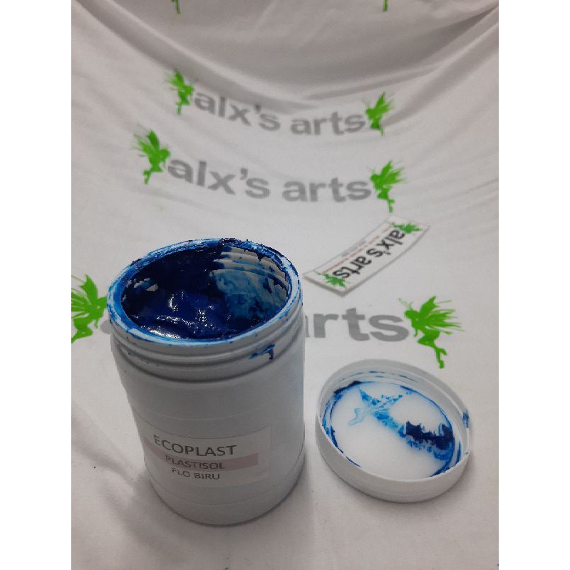 

Tinta Sablon Plastisol Ecoplast Fluo Biru 500gr