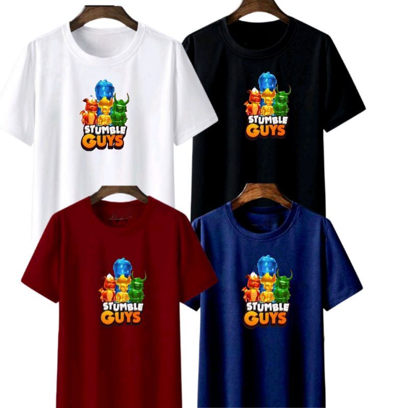 Baju Stumble guys Anak Kaos Stumble guys Anak/Remaja/Dewasa Ukuran S.M.L.XL.2XL.3XL.4XL.5XL