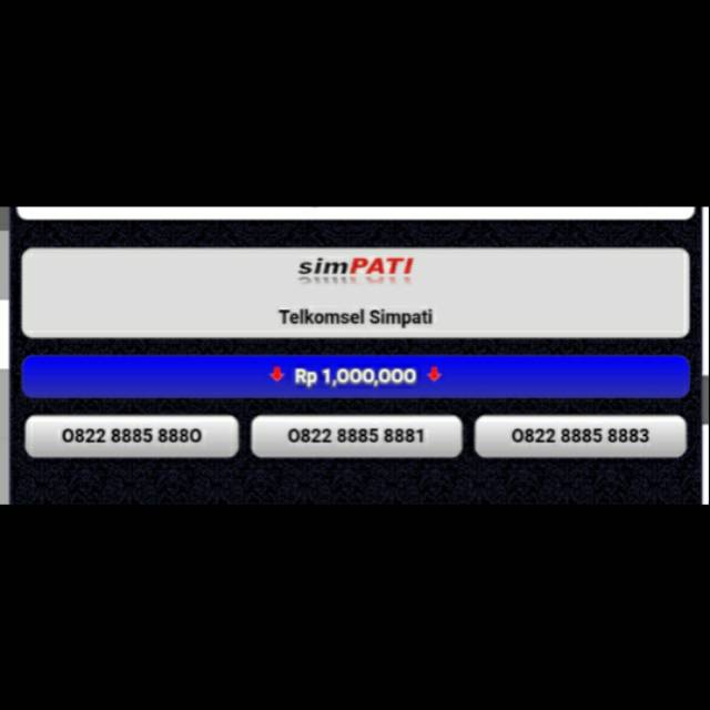 NOMOR CANTIK SIMPATI 0822 888X 888X