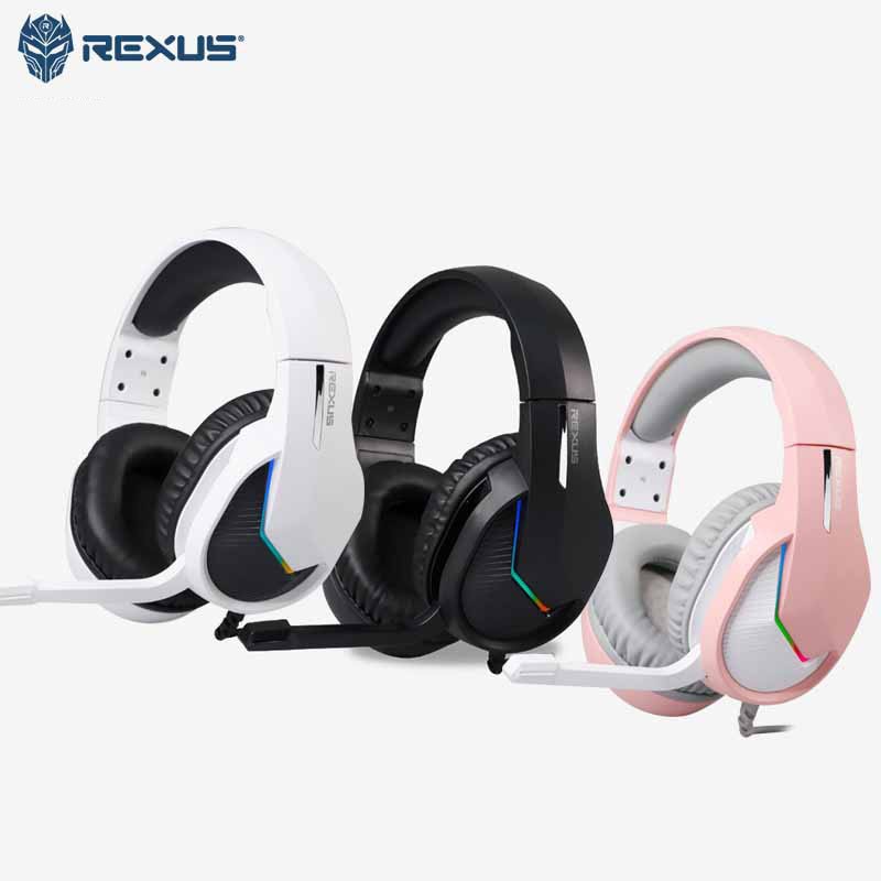 Trend-Rexus Headset Gaming Vonix F80 / Headset Gaming Rexus F80-Hitam