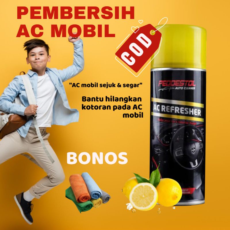 Peddestol AC Refresher Pembersih AC Mobil Premium  penyegar udara ac mobil