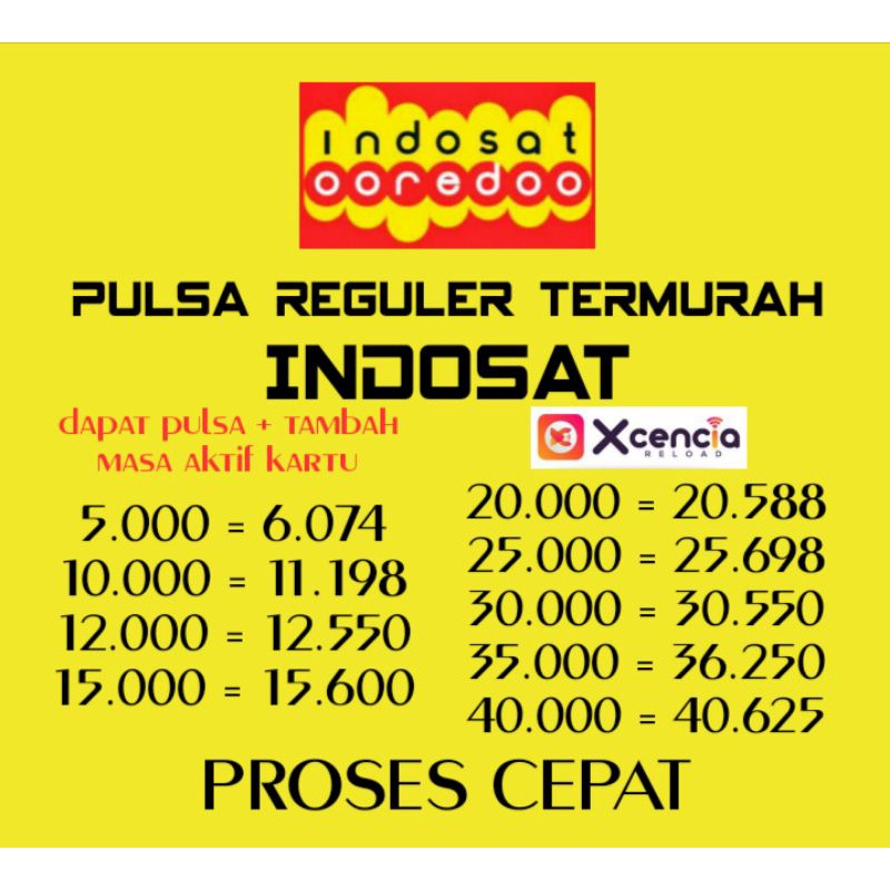 PULSA INDOSAT MURAH | M3 | IM3 | MENTARI 5000  10.000 12.000 15.000 20.000 25.000 30.000 35.000 40rb