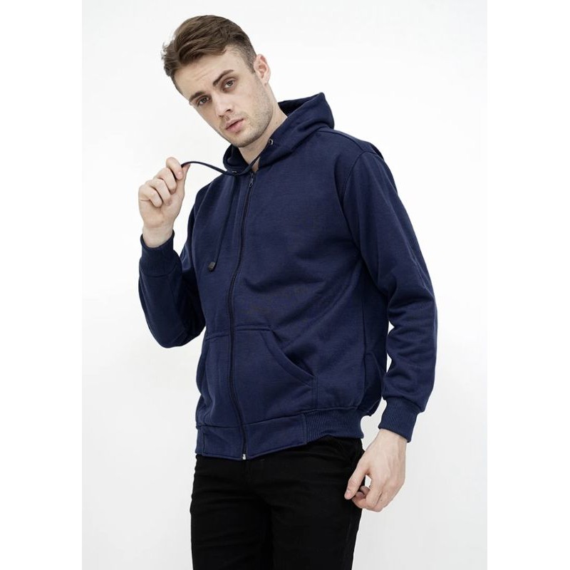 COD JAKET RES ZIPER SWEATER POLOS NAVY