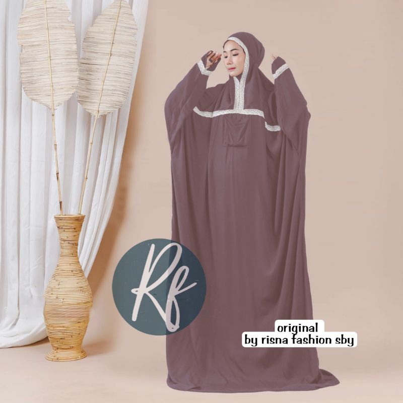 Mukena Terusan Dewasa Jumbo Hadramaut