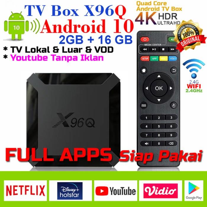 Android Tv Box Android 10 X96Q Stb Ram 2Gb Rom 16Gb Quad Core 4K Wifi