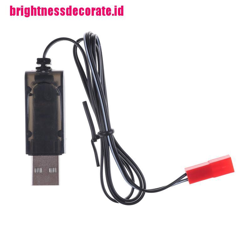 Brightid 1pc Kabel Adapter Charger Usb 3.7v Warna Hitam Untuk Sky Viper Drone Helikopter