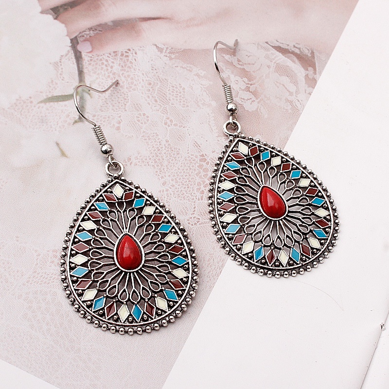 Anting Liontin Bulat Gaya Bohemian Eropa Amerika Tren Influencer