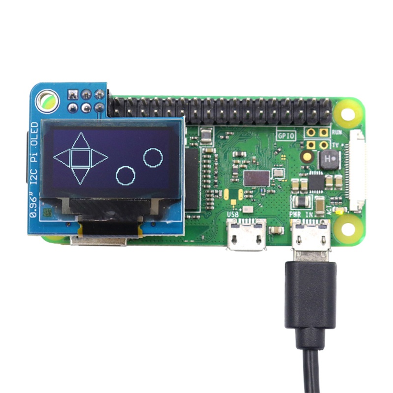 Btsg 0.96 inch OLED I2C SSD1306 IIC Modul Layar Display Untuk Raspberry Pi 128x64